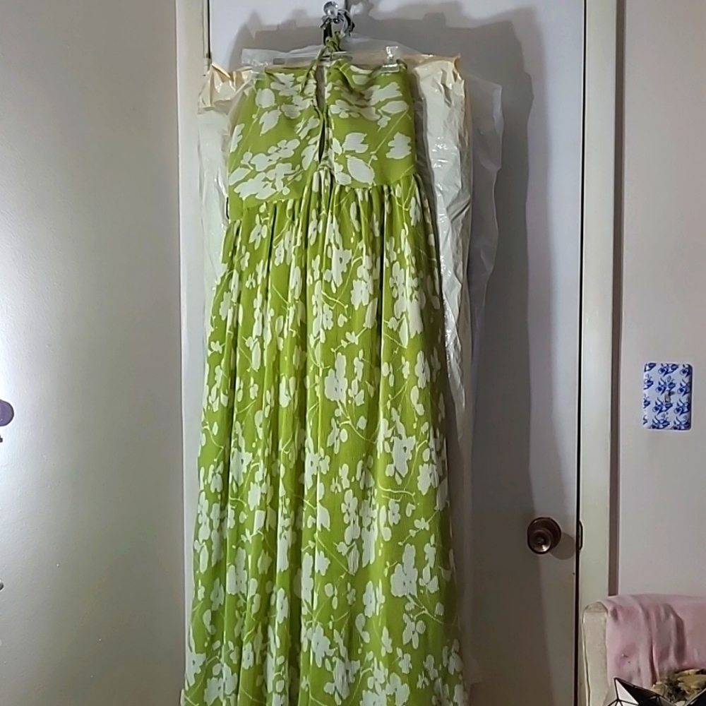A&F Drama Halter Maxi Dress